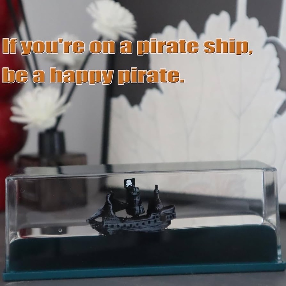 Liquid Motion Pirate Ship Desk Decor - Picture 2 of 6